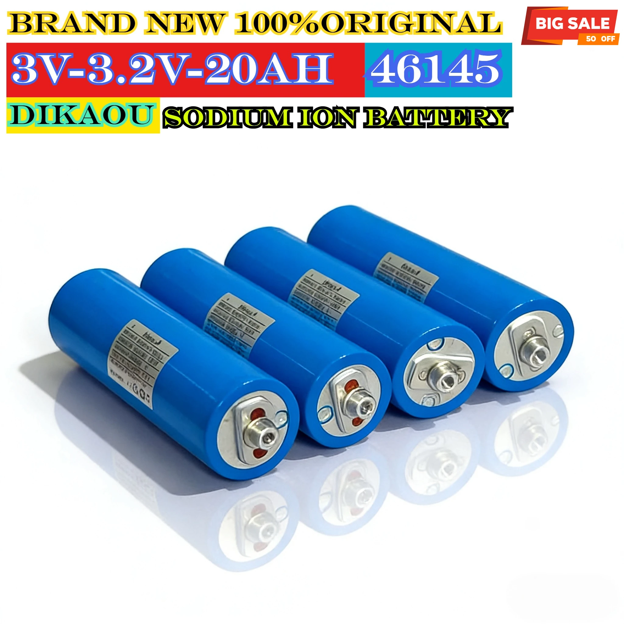 الأصلي 46145 200A قوة كبيرة 3 فولت 3.2 فولت 20 أمبير بطارية أيون الصوديوم الصف أ بطارية NA قابلة للشحن لتخزين الطاقة الشمسية الطائرات بدون طيار