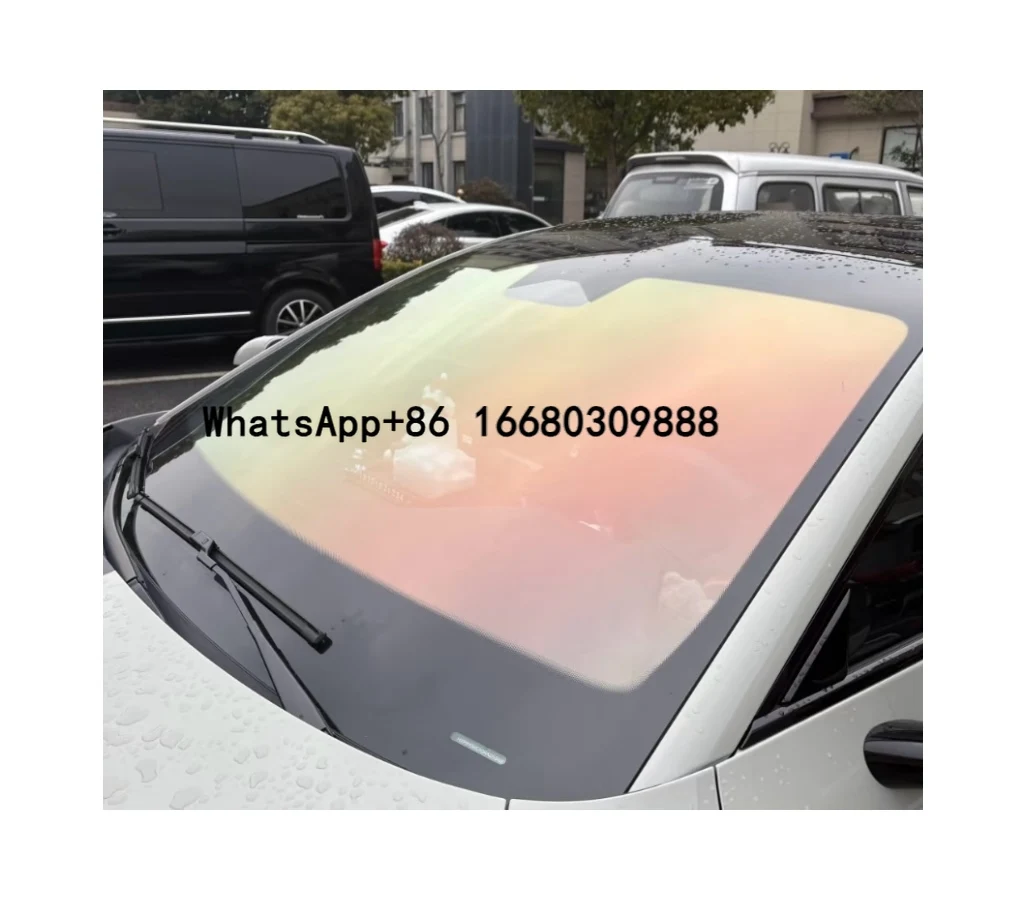 

over 80% VLT Sunset Red Chameleon Tint PET Window Film UV Proof Solar Colored Car Red Chameleon Tint for Cars