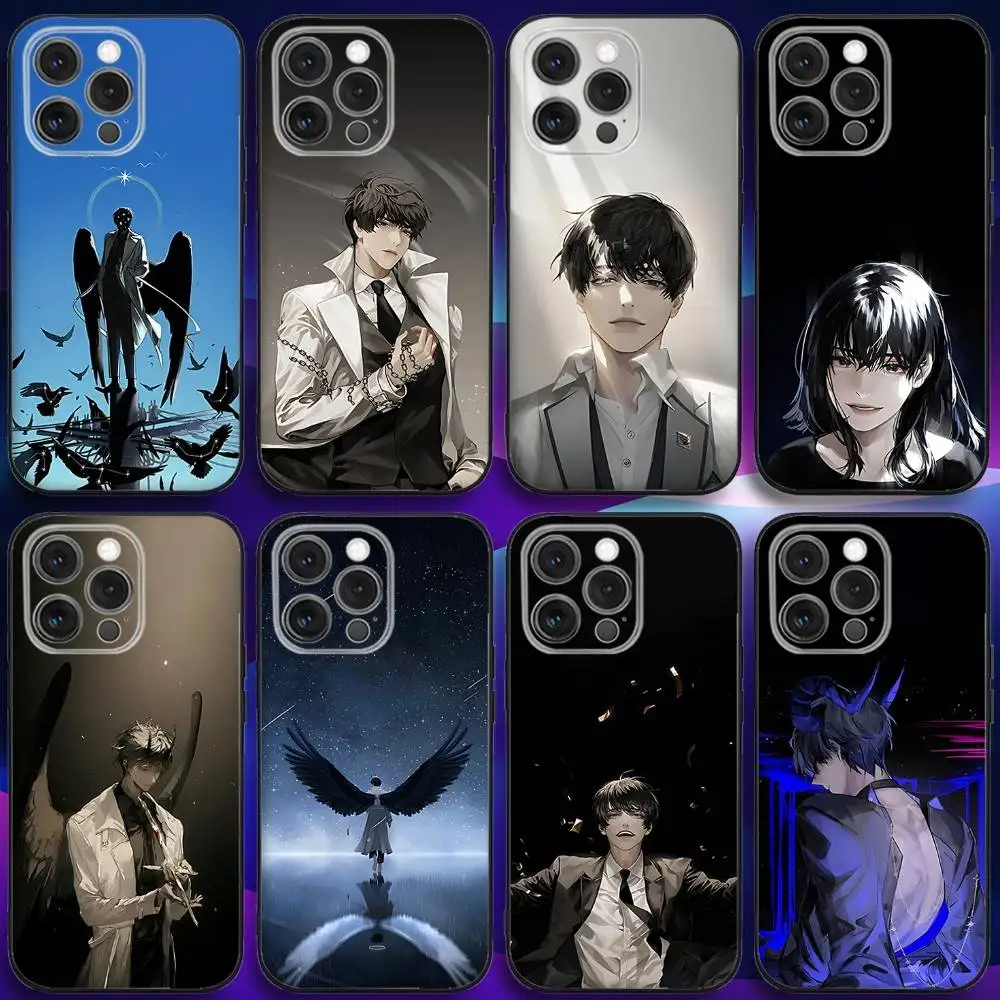 

O-Omniscient Reader Anime Phone Case For iPhone 17,16,15,14,13,12,11,Pro,Max,Plus,X,XS,SE4,E,Mini,Soft Black Case