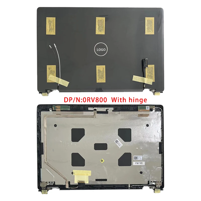 Novo para dell latitude 5580 5590 precisão m3530 m3520; acessórios para laptop replacemen capa traseira lcd/inferior com logotipo 0rv800