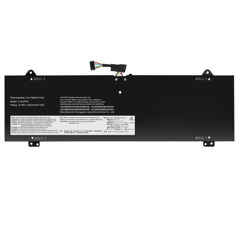 Per Lenovo L19C4PDC Batteria per notebook Yoga 14c 14cACN 2021/L19M4PDC 15.36V 4622mAh 2 pezzi