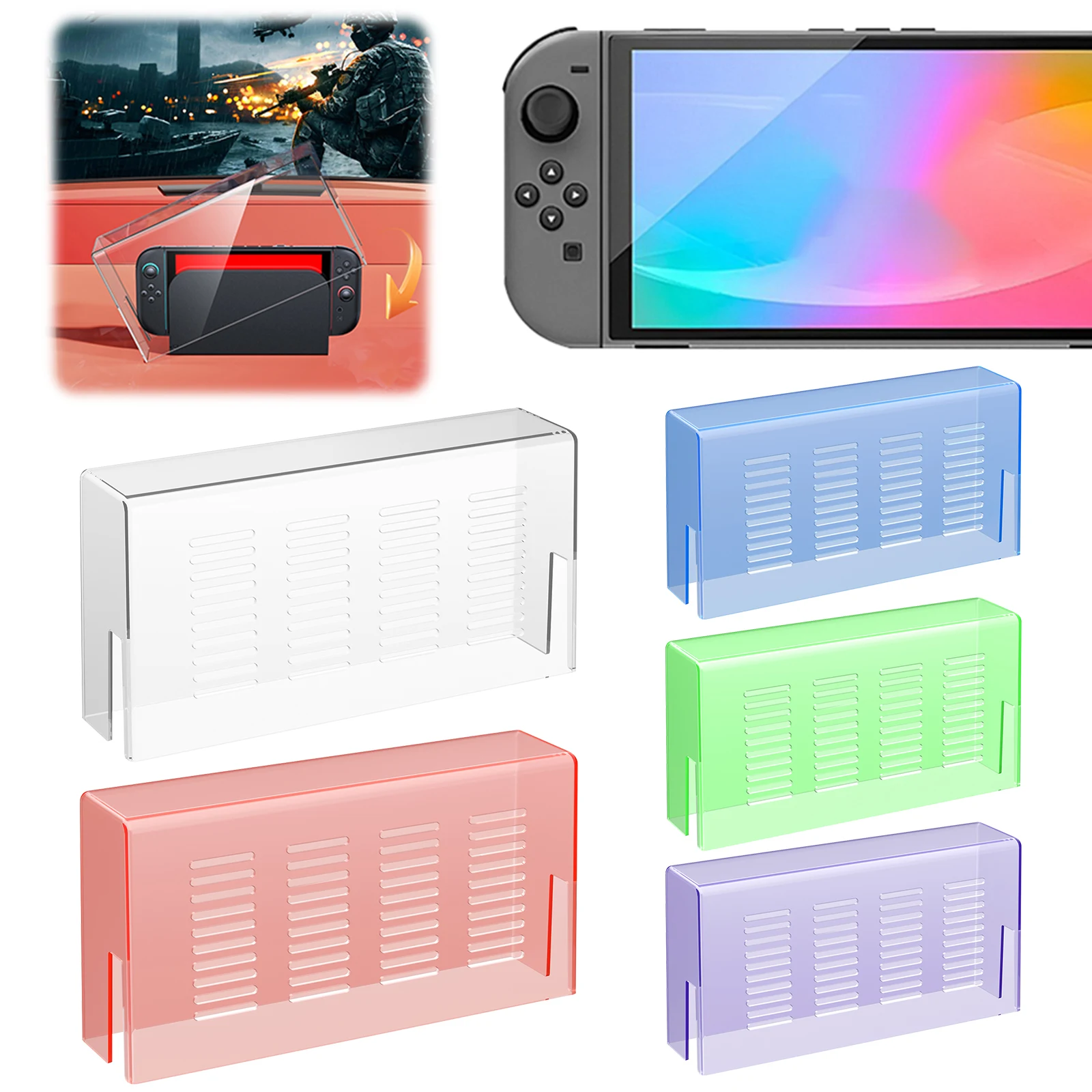 

Прозрачный пылезащитный чехол, защитный чехол от царапин, пылезащитный чехол для Switch 2, аксессуары для игровой консоли