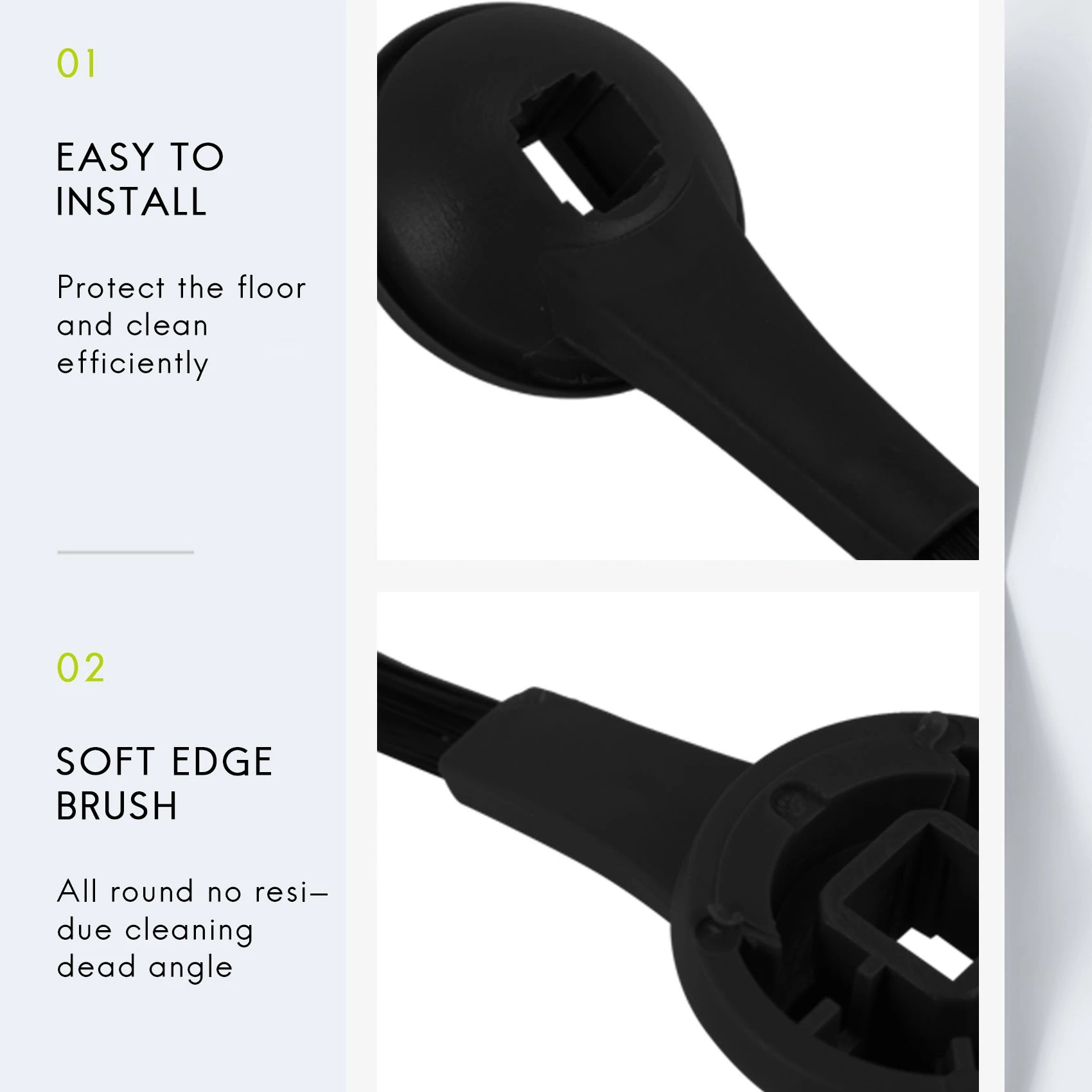 KSOL 6 Pack Side Brushes Compatible with Iq Robot R101Ae,Rv1001Ae,Rv1000 Vacuums,Sweeping Robot Accessories