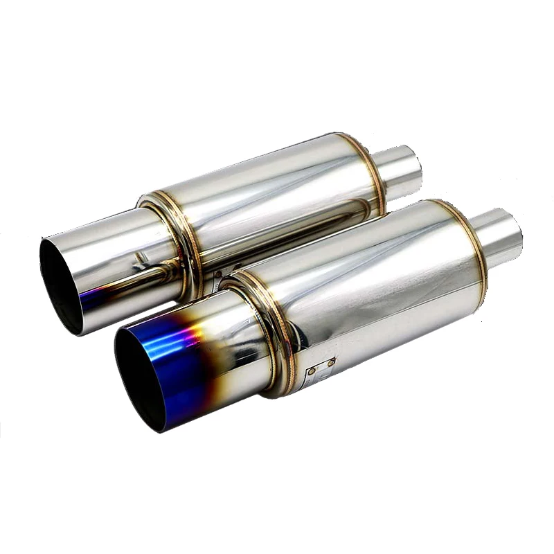 Tambor de acero inoxidable, coche deportivo modificado, ondas de sonido, tubo de escape Universal, tambor oblicuo y vigoroso