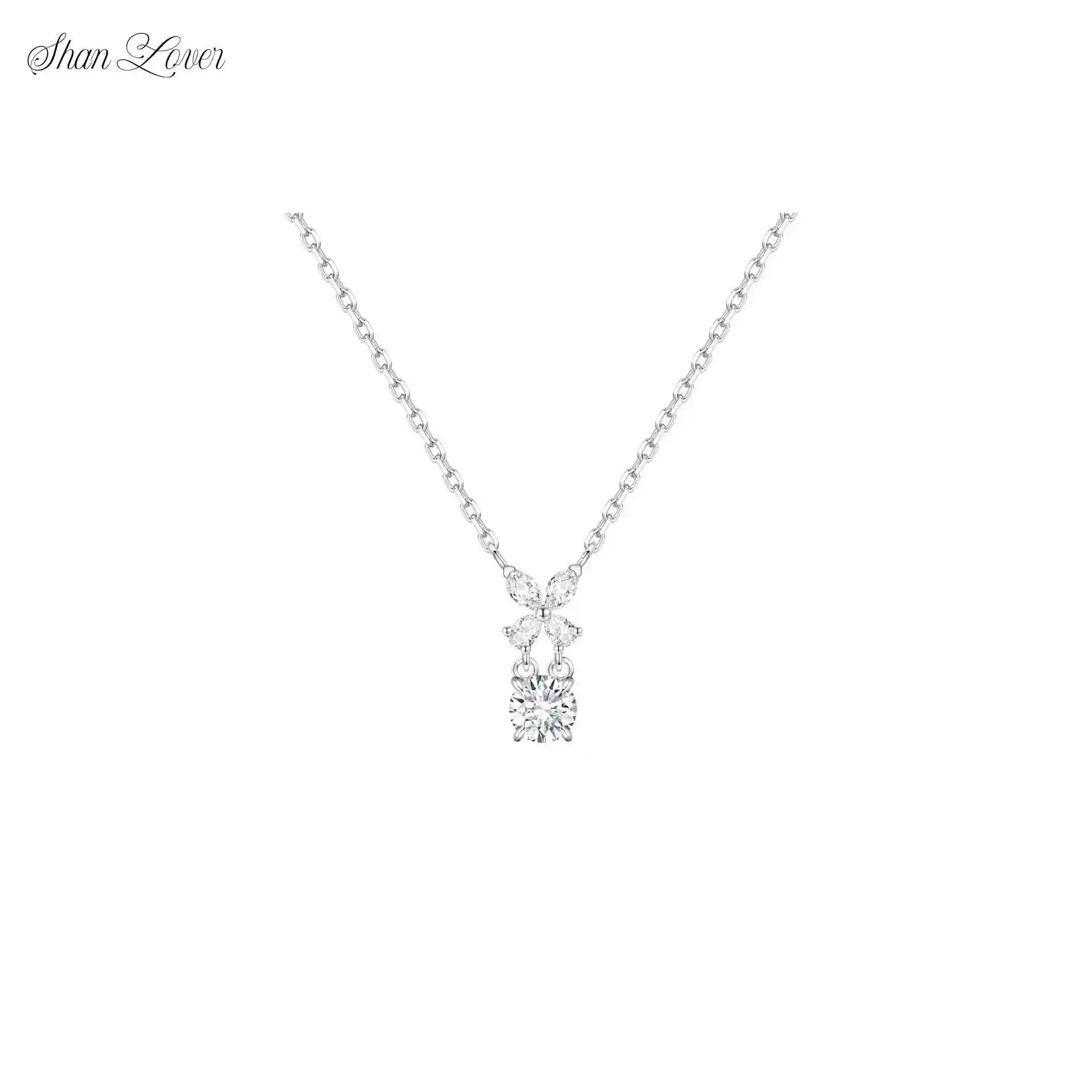 

ShanLover Brand S925 Real Pure Silver Butterfly Pendants Necklace Jewelry 925 Sterling Silver Pendant Necklaces Woman Accessory
