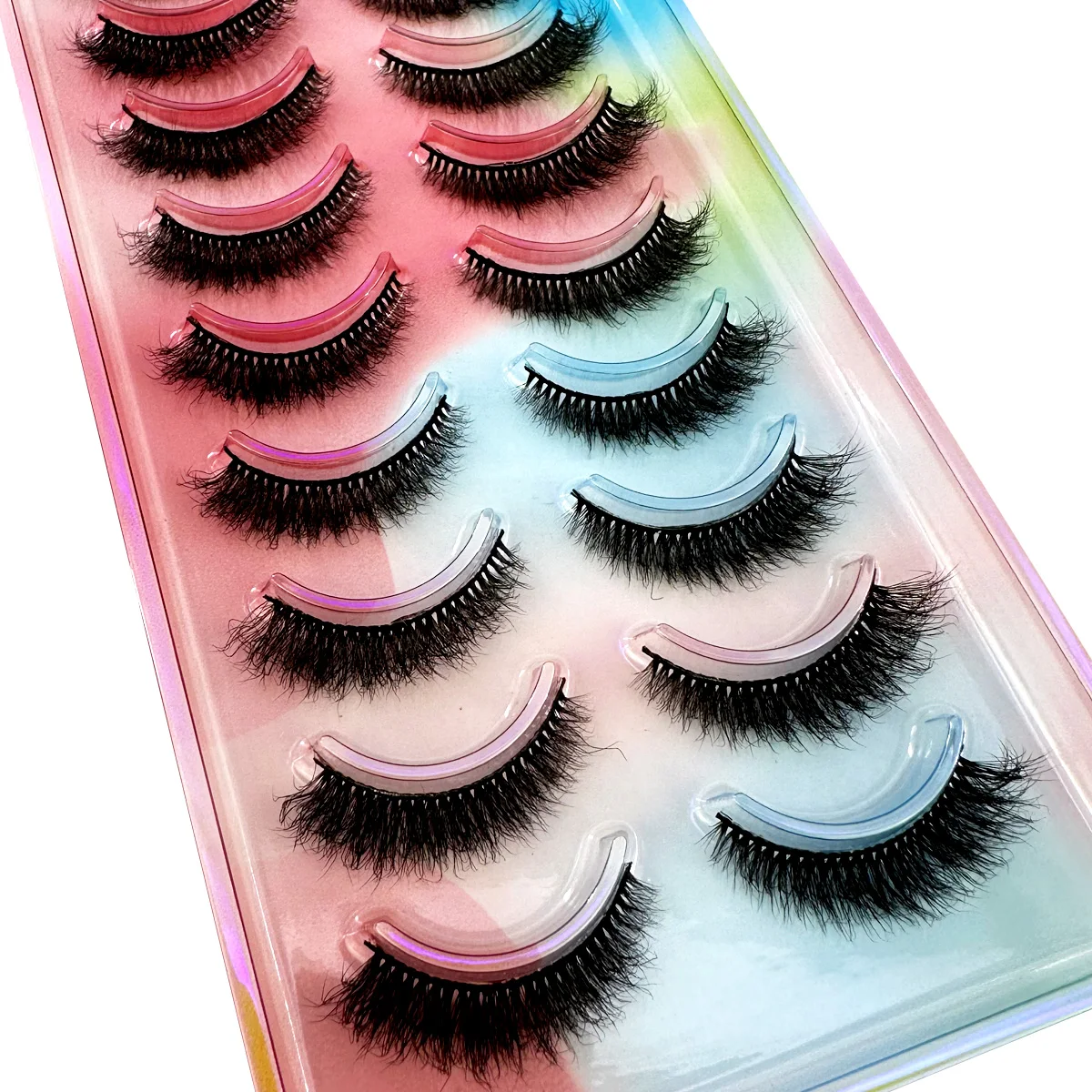 Neu10Pairs Nerz Wimpern 3D Nerz Wimpern 100% Tierversuchsfreie Wimpern Handgemachte Wiederverwendbare Flauschige Natürliche Wimpern Falsche Wimpern Make-Up