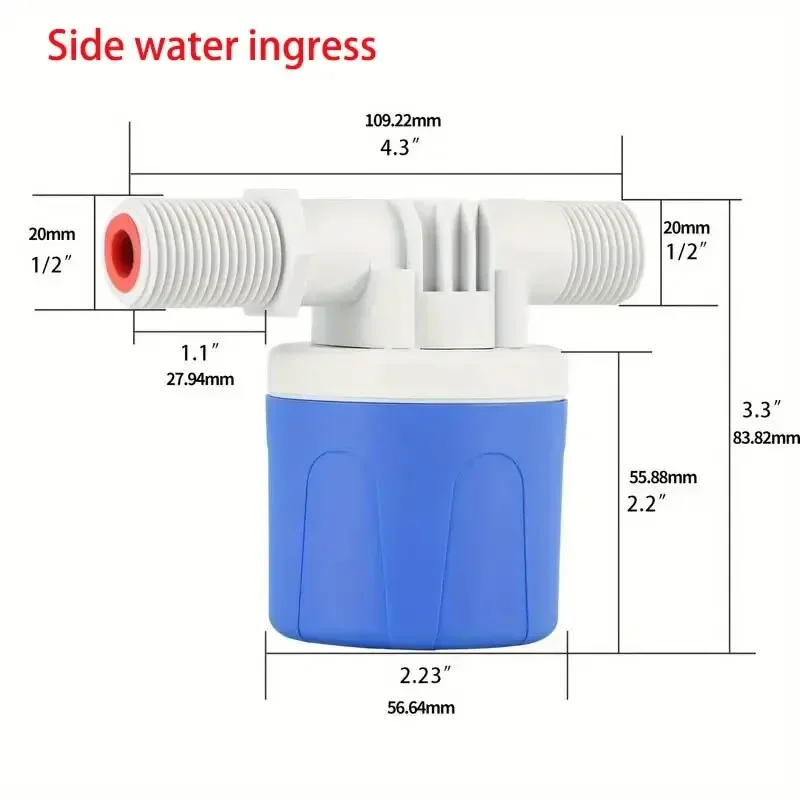 Fully Level Control Float Valve 1/2 Auto Shut Off Automatic Water Stop Automatic Water Make-up Controller Kf