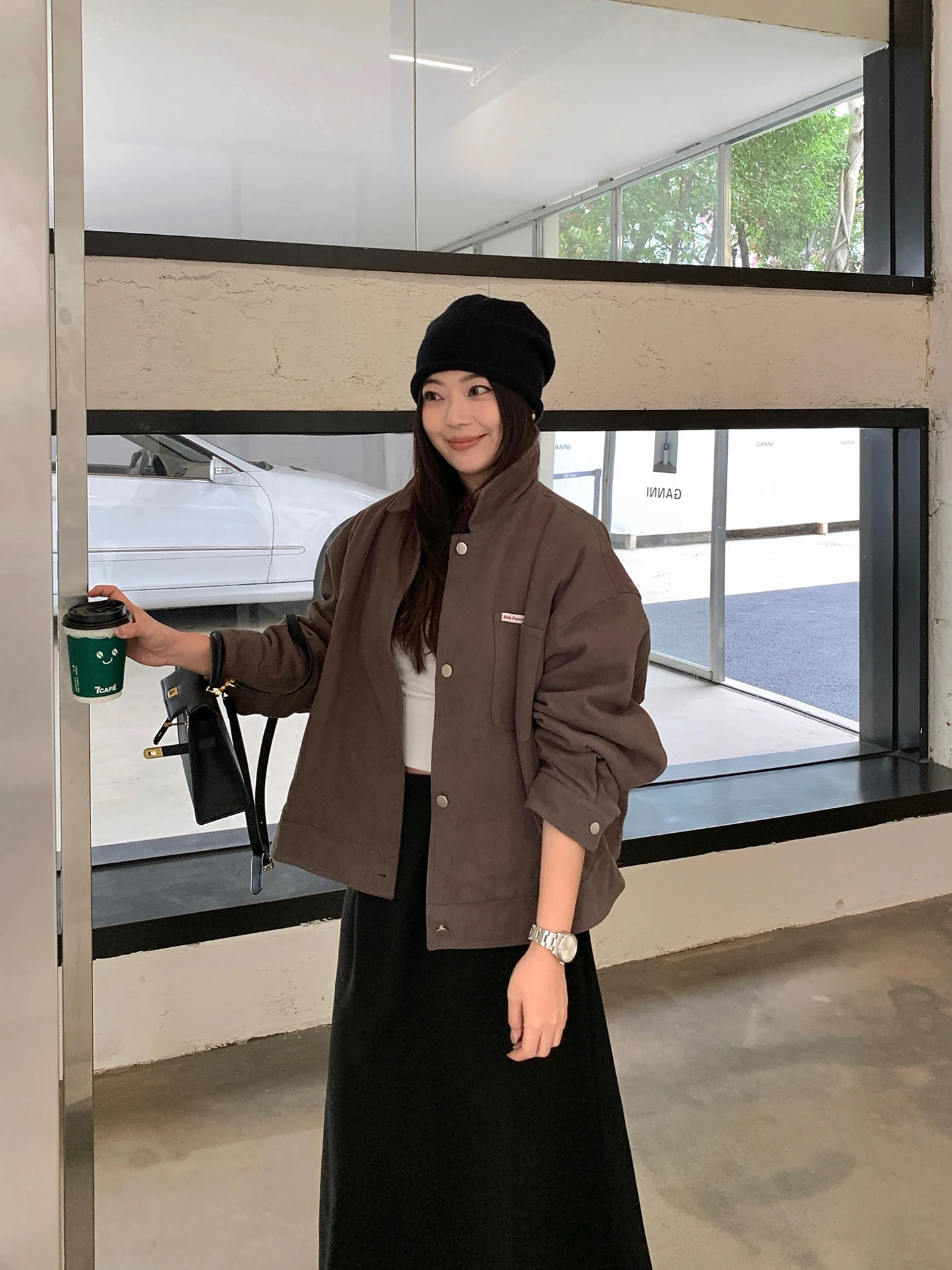 

Linda Xiaowei plus Size Cotton Workwear Jaet Women's Autumn Winter Thiened Loose Sle Korean System Slimming Outerwear