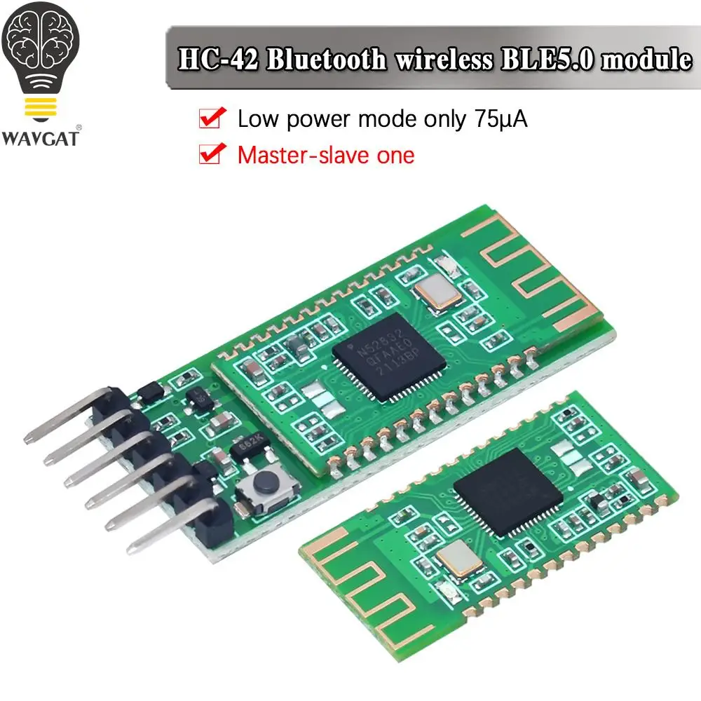 HC-42 BLE 5.0 Bluetooth module master-slave integrated nRF52832 wireless BLE5.0 transparent transmission serial port 2.4G HC42