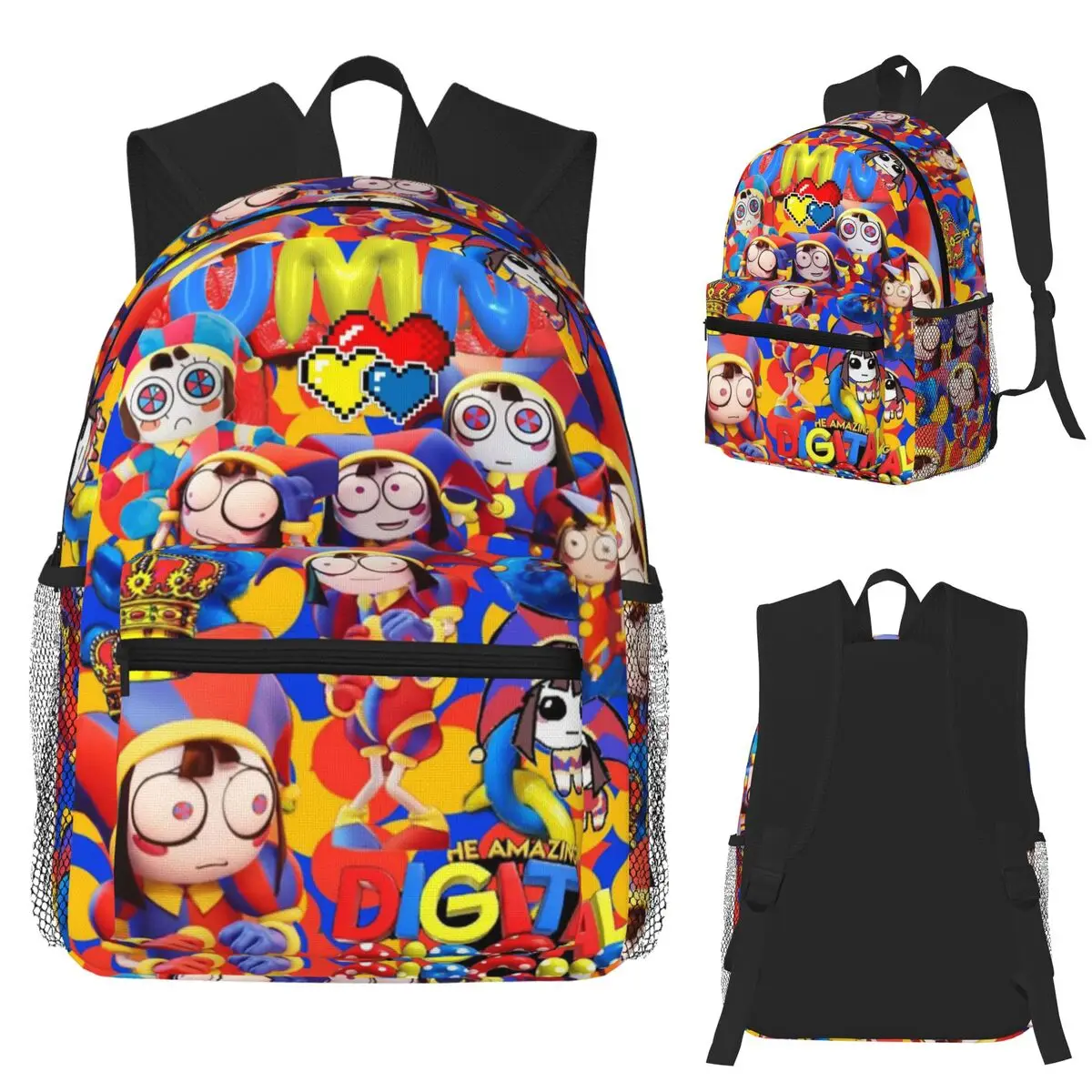 

The Amazing Digital Circus Cartoon Anime Student Backpack School Bag Hiking Travel Daypack for Men Women Bookbag Shoulder Bags