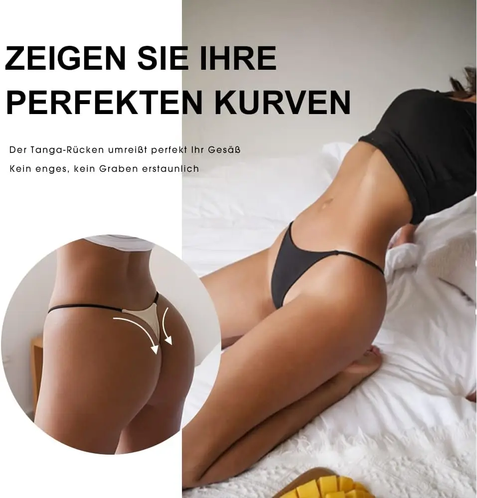 Yiailing G String Tanga für Frauen Baumwolle Tanga Unterwäsche Low Rise nahtlose Slips sexy Höschen Geschenk für Frauen