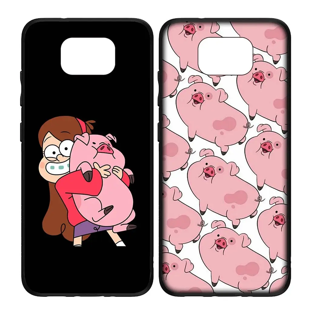 G-Gravitys Pig f-Falls Cover Phone Case for Xiaomi Redmi Note 13 13C A3 A3X Mi POCO F6 F5 X6 Pro + 5G 4G Flexible Coque