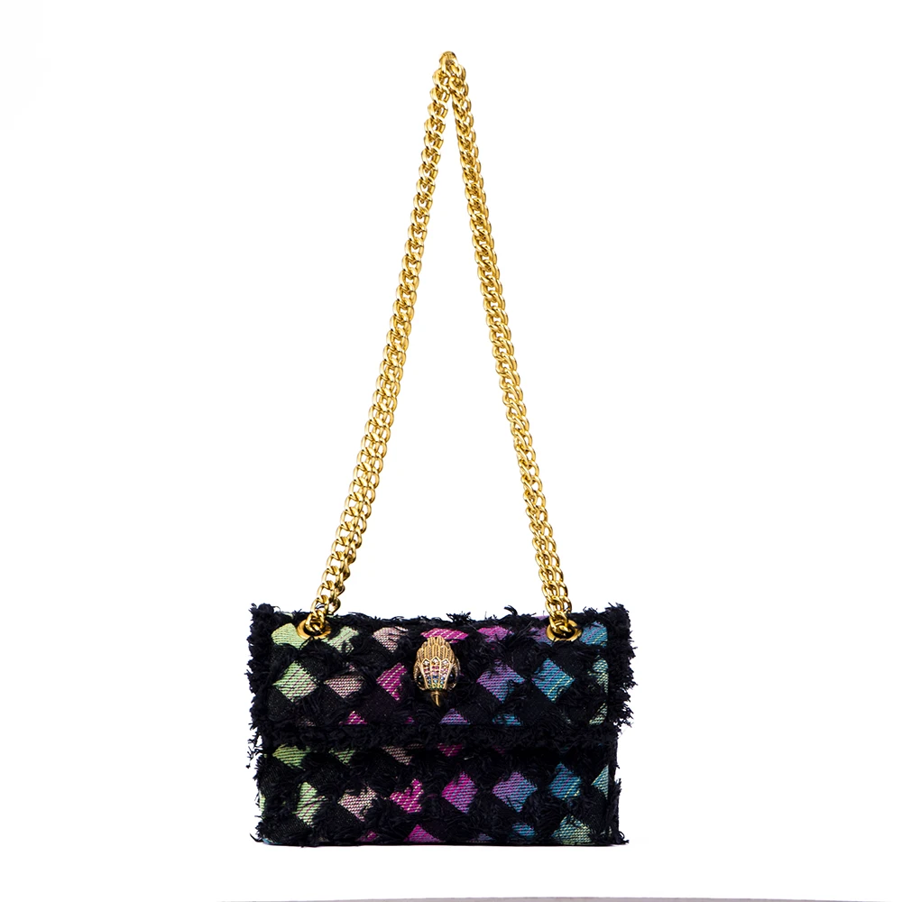 Bolso de mano de mezclilla de colores negros para mujer, bolso informal clásico, bolso cruzado negro, bolso de hombro