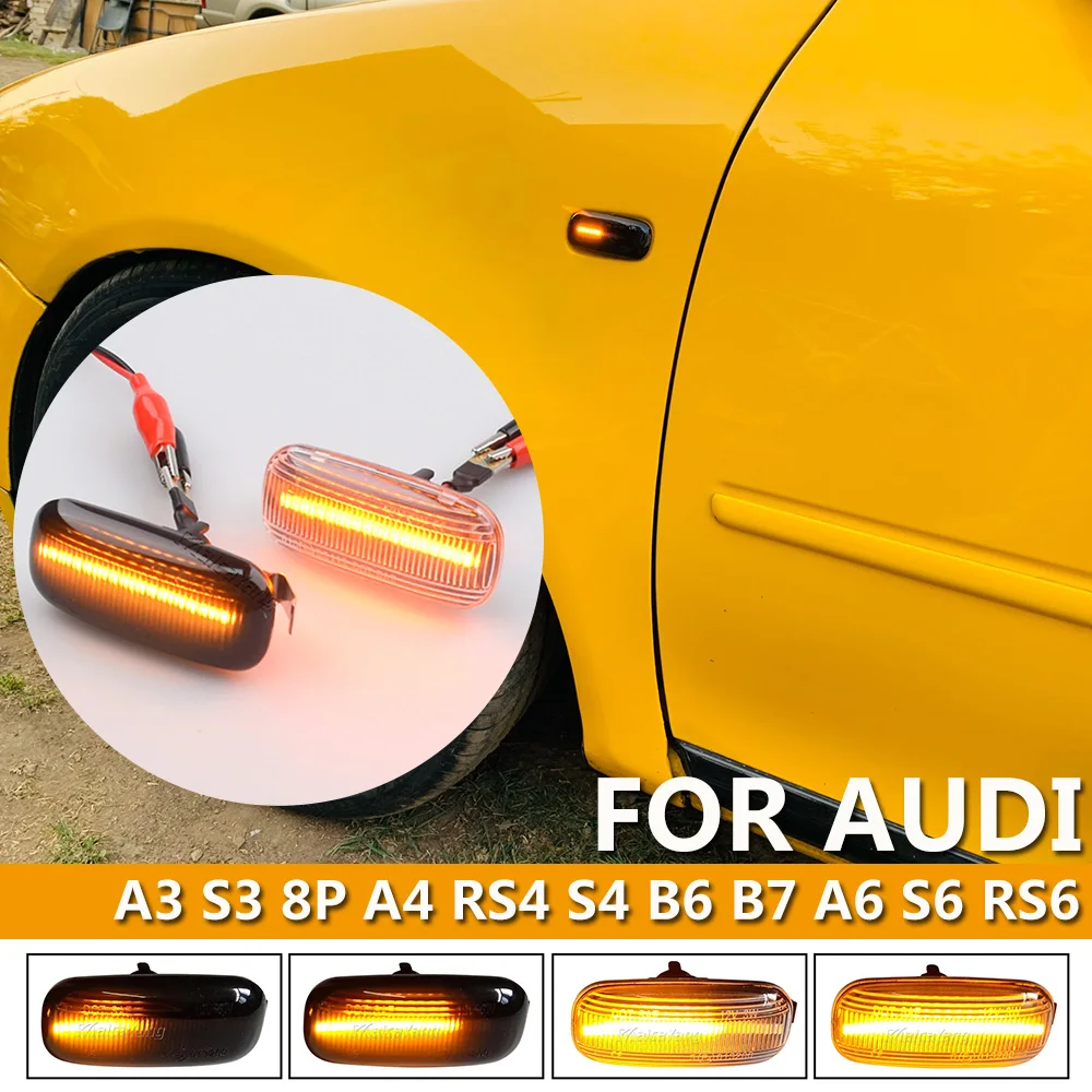 8E0 949 127 8E0949127 LED Dynamic Side Marker Light Turn Signal Light For Audi A3 S3 8P A4 S4 RS4 B6 B7 A6 S6 RS6 C5 C7