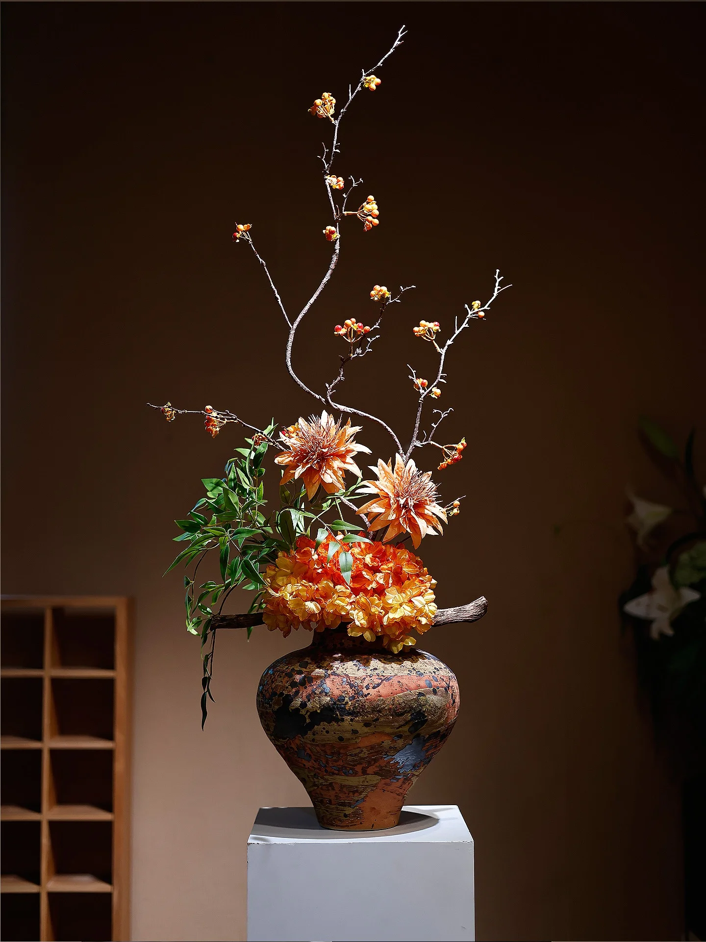 

New Chinese Sle Cerc Flower Vase Decorative Piece Anemic Sle Song Dynas Flower Arrangement for Living Room Entrance ...