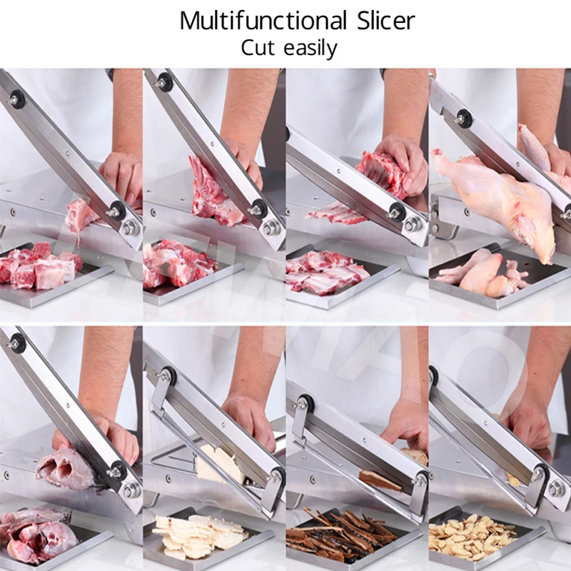 Petit couteau à Guillotine pour couper les os, Machine à blocs de poisson pour mouton, économie de travail commerciale