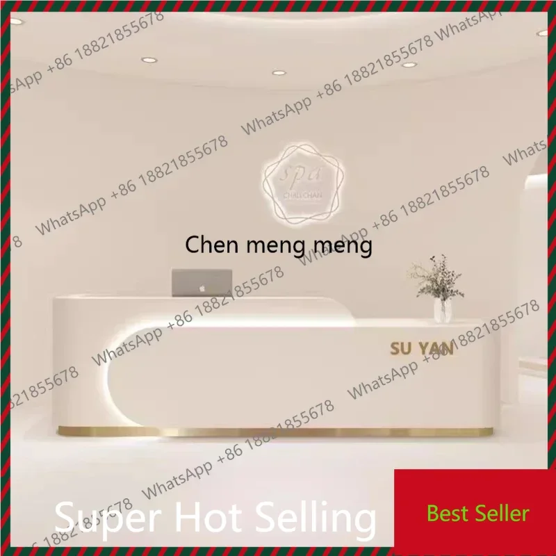 modern Luxury cash register Beauty Salon Commercial Beautician Reception Counter Bar Office Commercial Aesthetic Home Counter