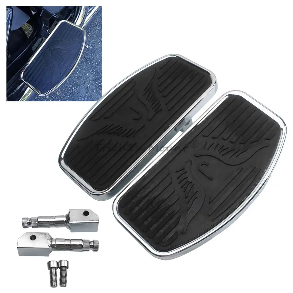 

Motorcycle 1Pair Front Rear Wide Foot Rider Driver Foot Rest Floorboards Accessories Fit For Honda VT125C2Y SHADOW VT125C 2000