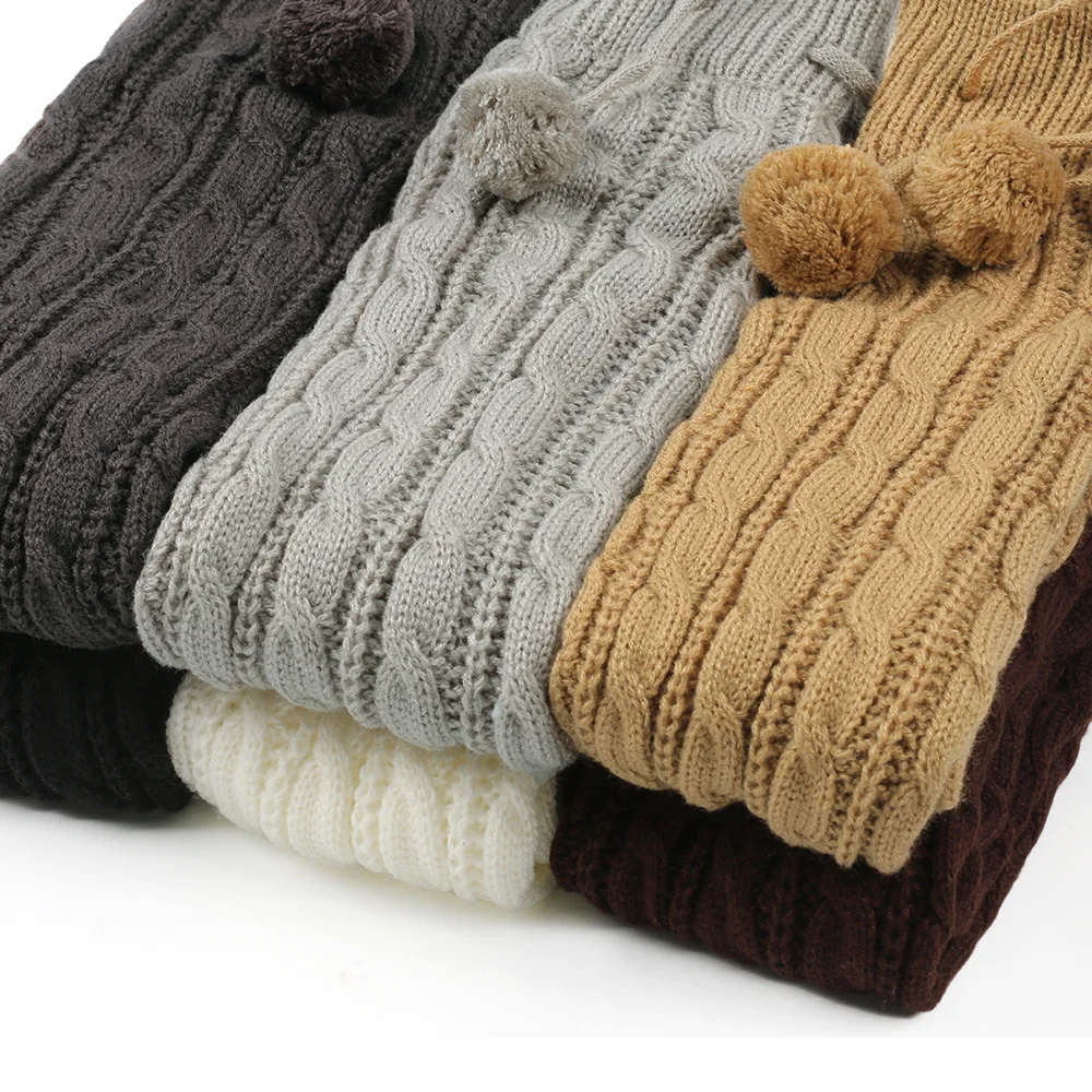 Fall Winter Leggings Socks For Women Knitted Acrylic Wool Warm Thickened Stacked Socks Adult Wool Warm Leggings Socks 2025 New