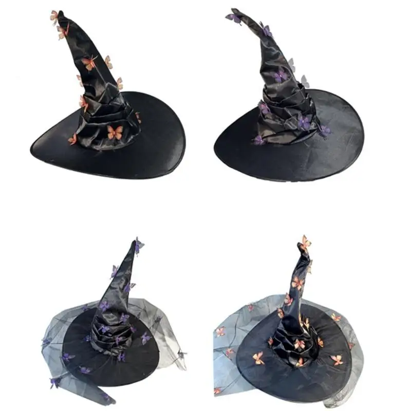 قبعة ساحرة بقيمة 39BD لمكياج حفلات الهالوين التنكرية وقبعة ساحرة للاستخدام اليومي للبالغين