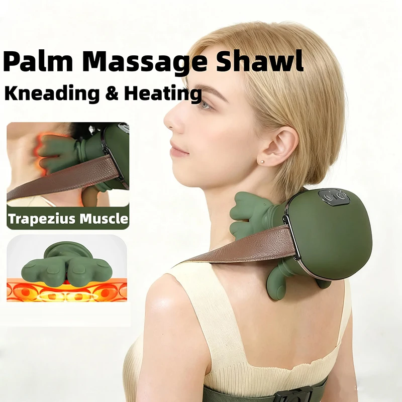 

Neck Shoulder Massager Finger Pressure Shiatsu Neck Back and Shoulder Massager Electric Kneading Neck Deep Massage Muscle Relax