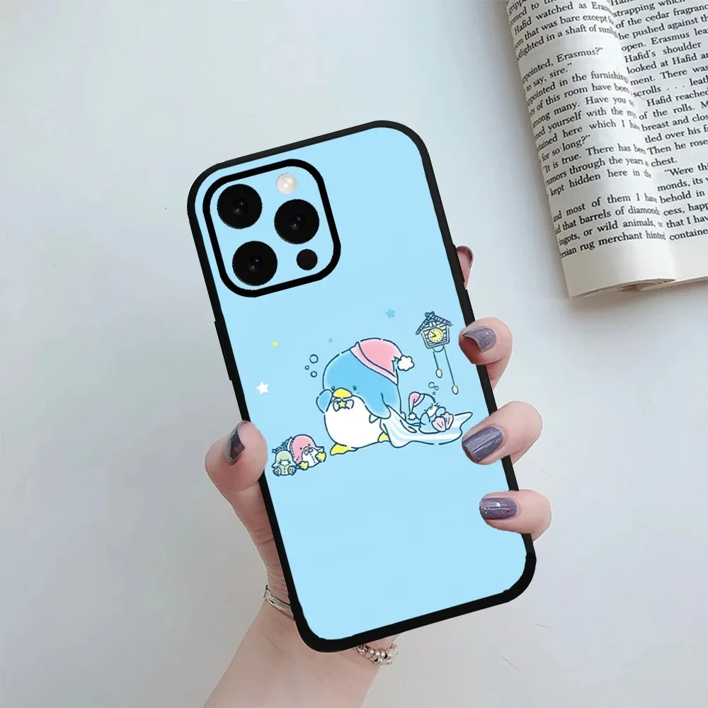 MINISO Sanrio Tuxedosam  Phone Case For iPhone Mini 11 12 13 14 15 Pro XS Max X Plus SE XR Shell