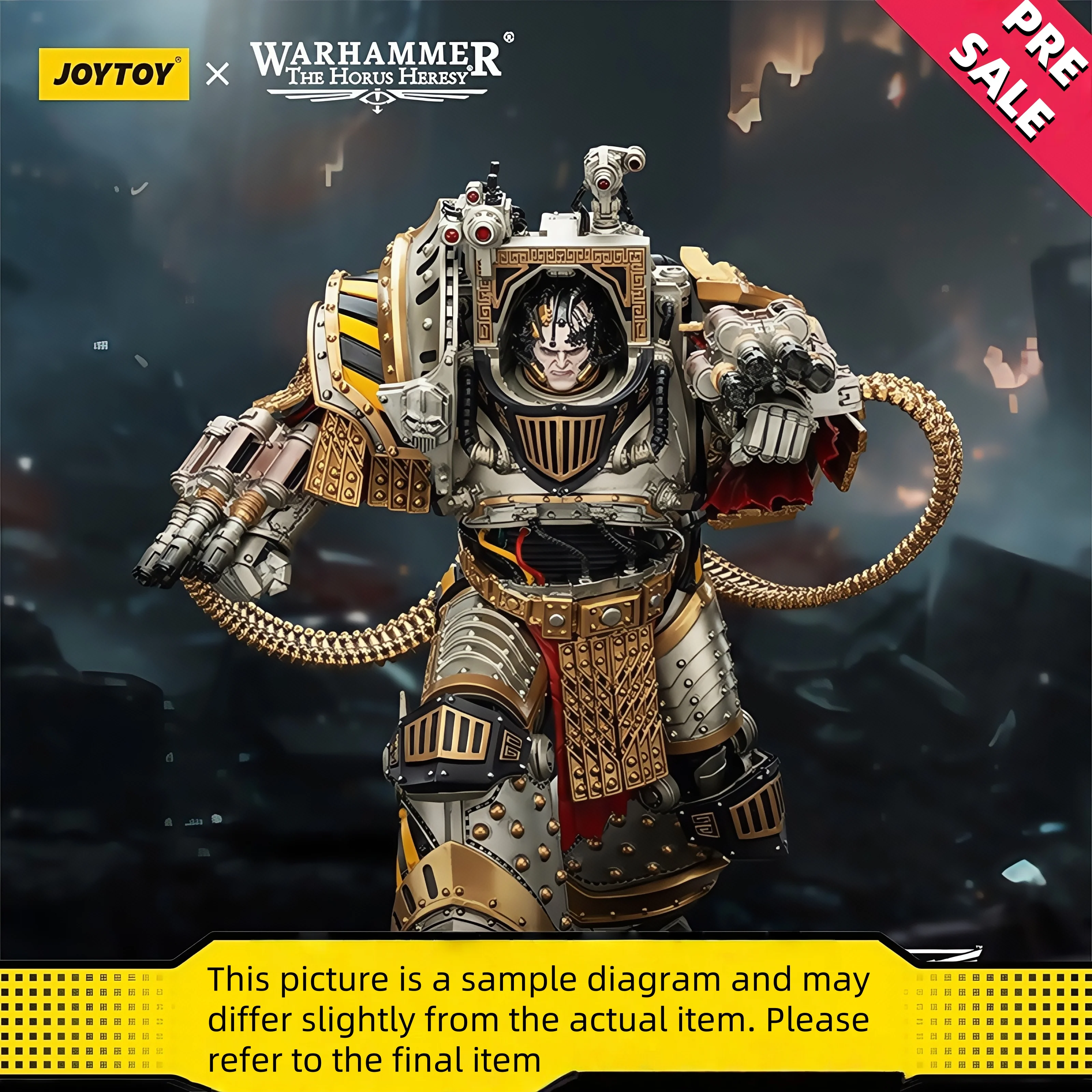 

Pre-order 2025 New JOYTOY 18cm The Horus Heresy Perturabo Primarch Iron Warriors IVth Legion Action Figure Articulated Joints
