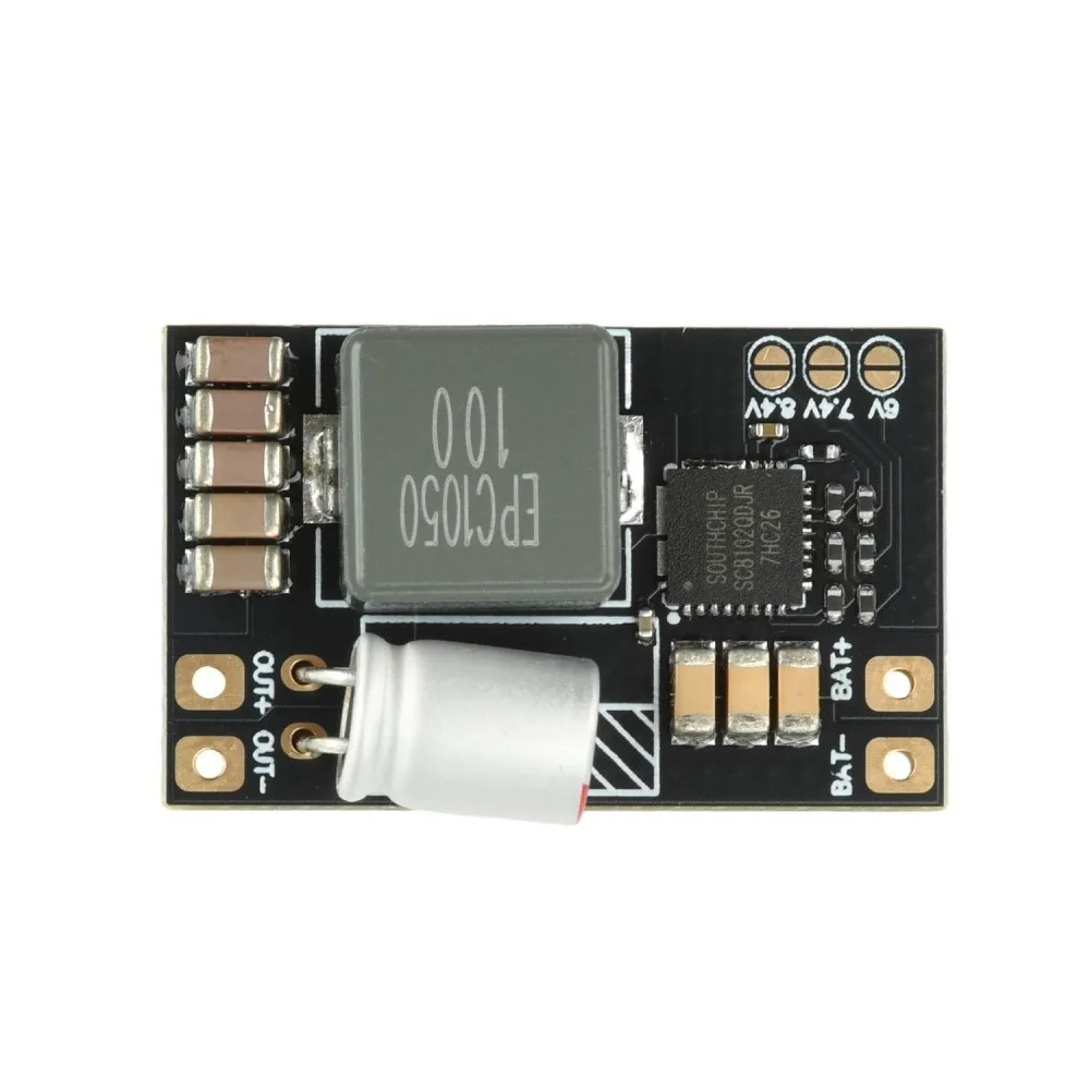 

BEC Step-down Module 5A 2-6S 5V/6V/7.4V/8.4V Multi Voltage Output Switchable BEC Module for Aircraft FPV Fixed Wing
