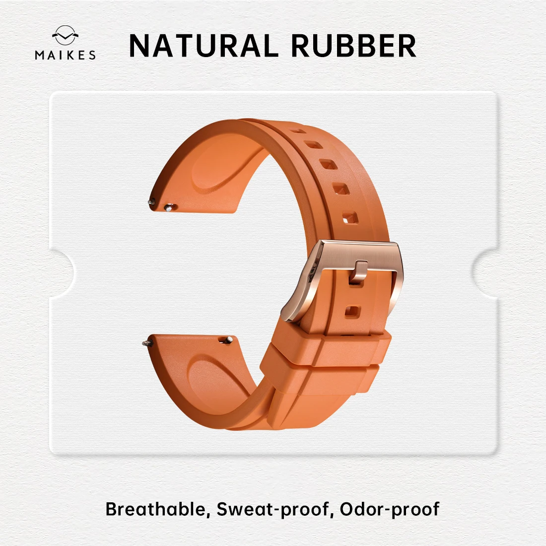 Top Quality Natural Rubber Watch Bands Quick Release 19mm 20mm 21mm 22mm 24mm Watch Accessories Strap Bracelet Watchbands