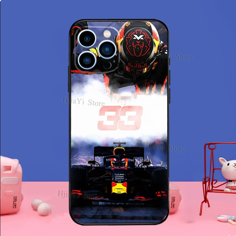 Custodia F1 numero 33 Racer per iPhone 13 11 Pro Max 12 Mini 6 6s Plus XR X XS Max Cover in Silicone per telefono