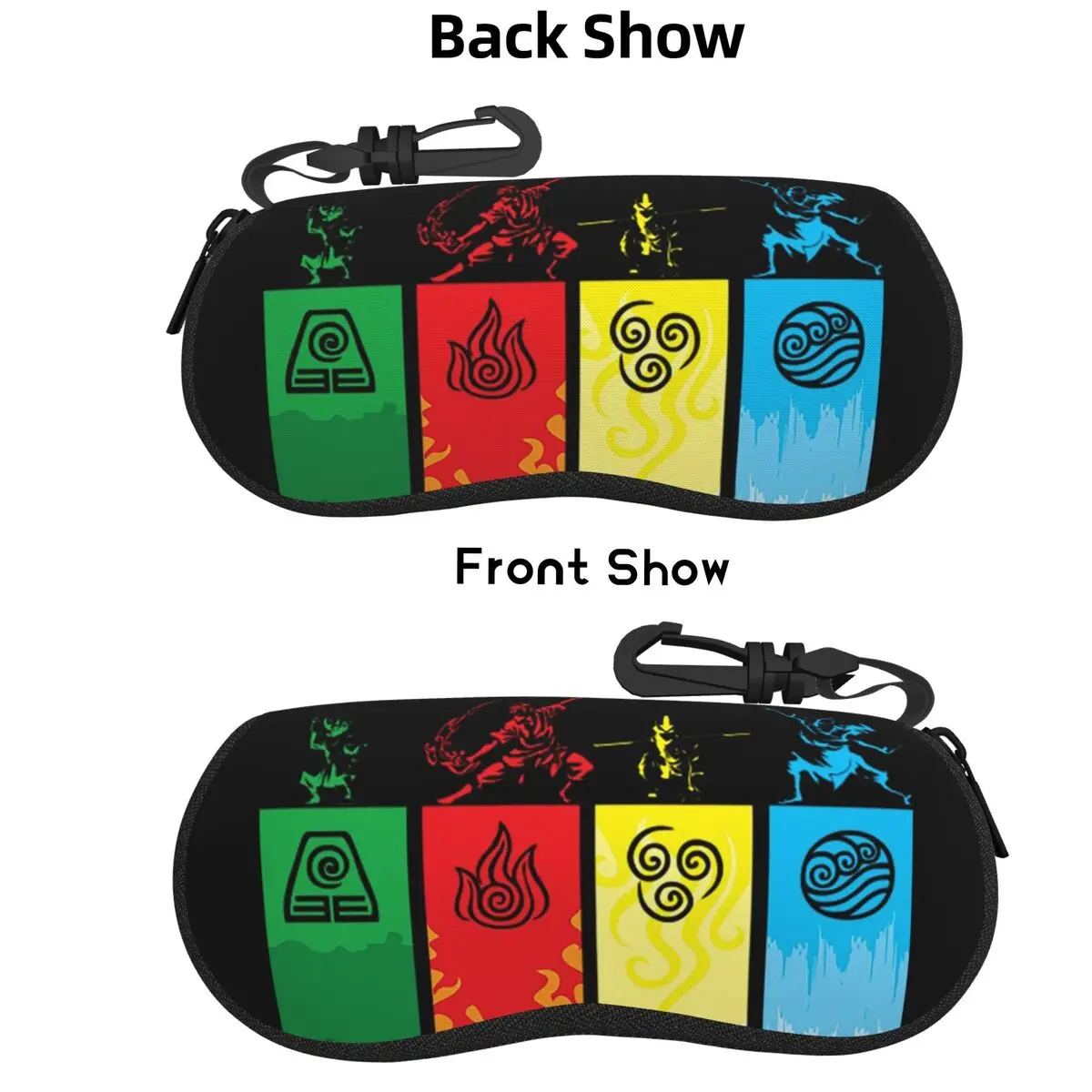 

Avatar The Last Airbender Shell Glasses Case Protector Sunglasses Box Women Men Soft Eyeglasses Bag Pouch