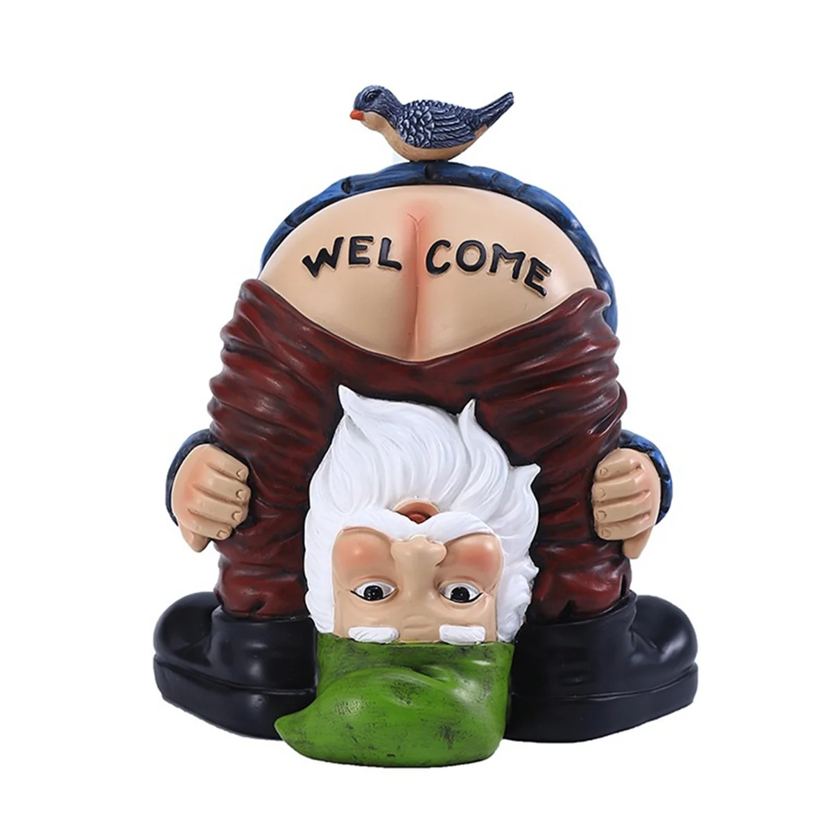 

Halloween Gnome Statue - Resin Funny Welcome Figurines for Outdoor Patio,Yard Art Decoration Winter Christmas Gifts