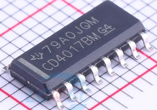 

30 шт. Оригинальный Новый CD4017BM96 SOIC-16 decode выход CMOS десятичный счетчик