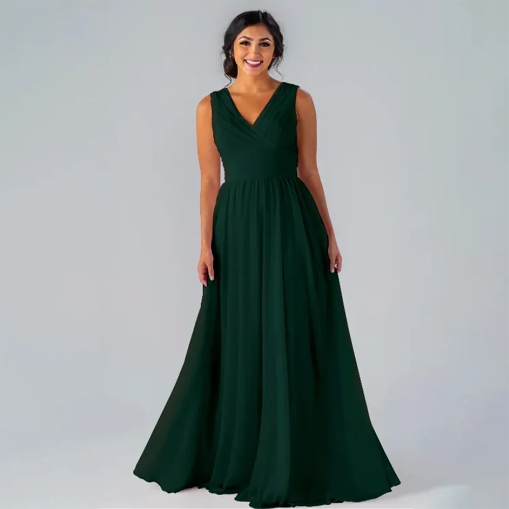 Mother of Bride Dress Wedding Elegant Sleeveless Pleated A-Line Mother of the Bride Dress Formal Mother Dress for Wedding Guest