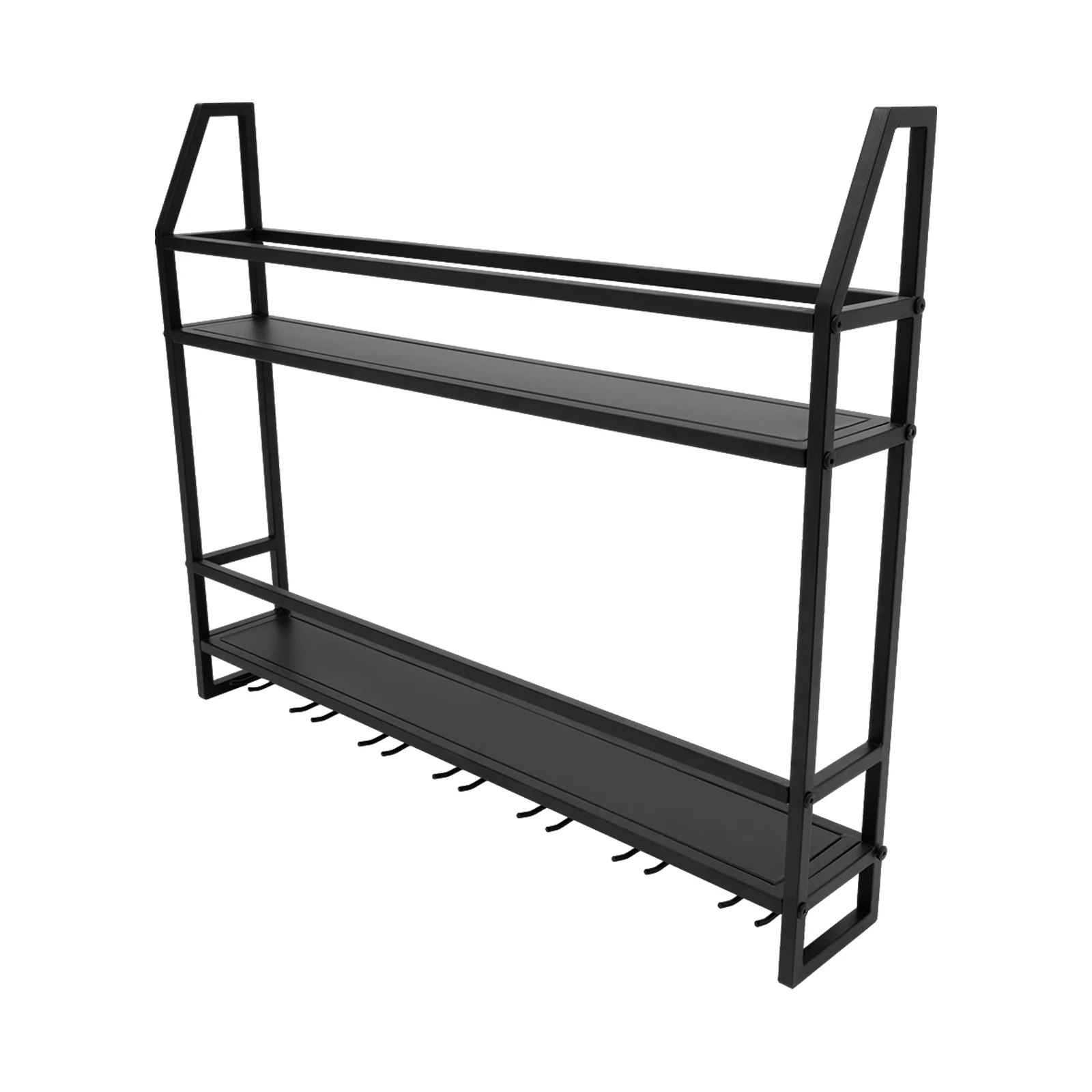 

Настенная винная полка-органайзер для 7 бокалов с крючками для кухни, ресторана, ванной комнаты