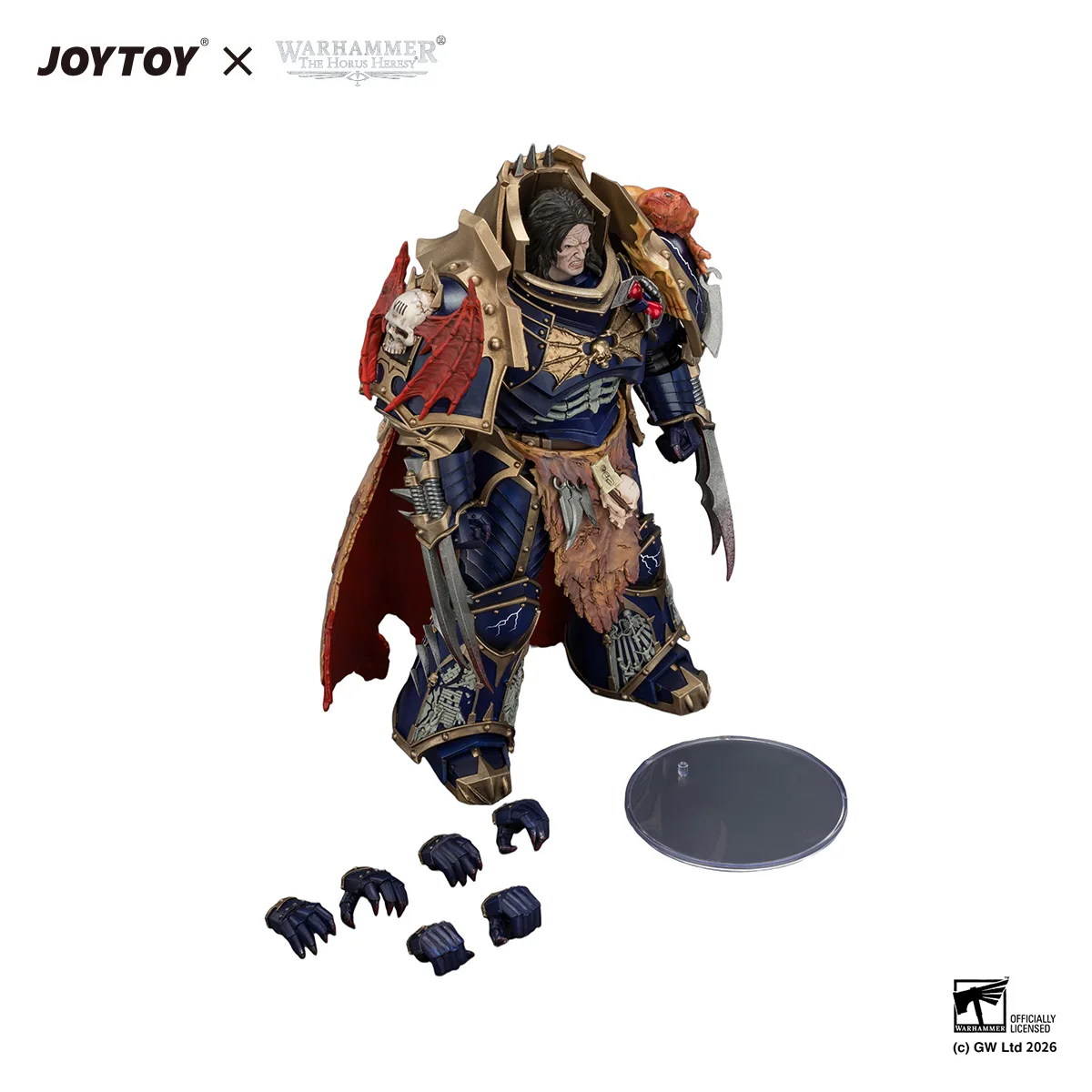 JOYTOY Warhammer "The Horus Heresy" 1/18 Action Figures Night Lords Konrad Curze Primarch of the Night Lords Legion view 5