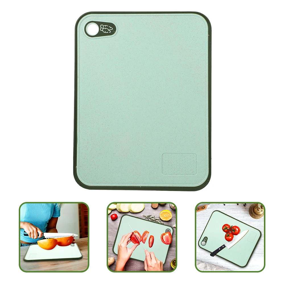 

Functional Straw Cutting Board Fruit Vegetable Green Double Sided Acutting Boards