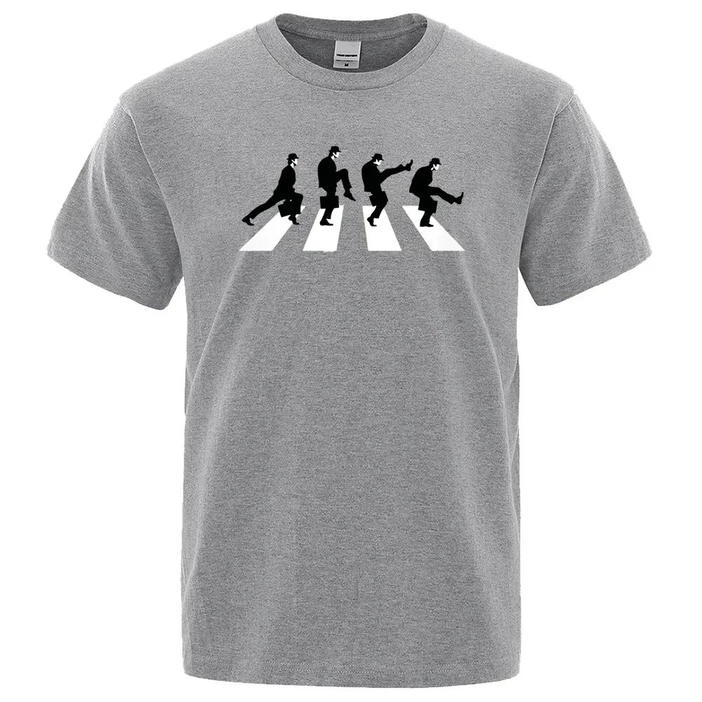 Ashion Funny Short Sleeved Cotton Oversized Tshirt Personality Tee Men T-Shirt Monty Python The Ministry Of Silly Walks T Shirt