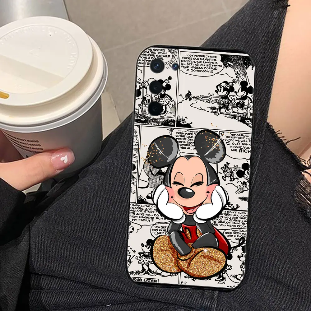 Anime Couple Mickey Mouse Cover Phone Case For OPPO Realme 13 12 11 10 9 9i 8 8i 7 7i 6 5 3 Pro Plus TPU Case Funda Coque Shell