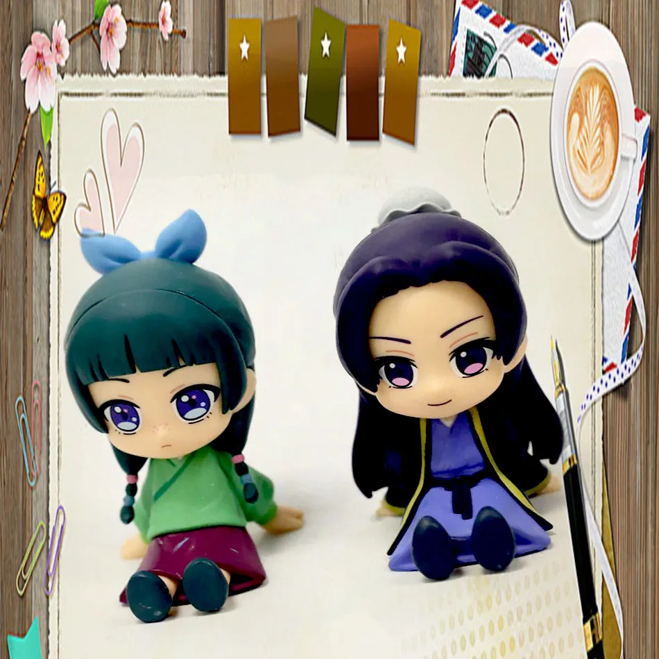 Figura de Anime The Apothecary Diaries versión Q 6,3 cm Maomi figura de acción Pvc modelo Kawaii decoración de coche muñeca niños juguete para regalo