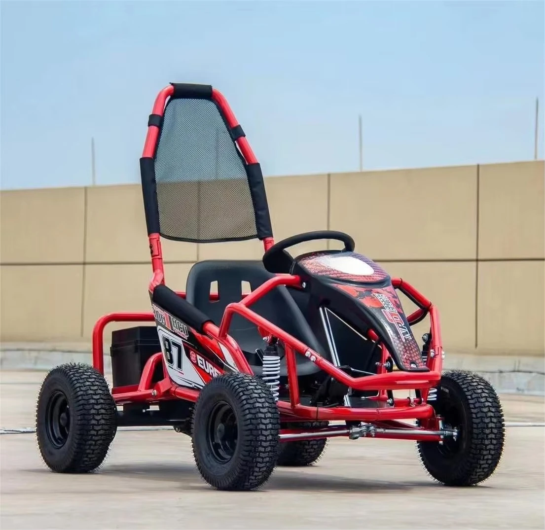 3 Speed Limit Control Hydraulic Disc Brake Kart for Junior Racer Safe Outdoor Electric Go Cart