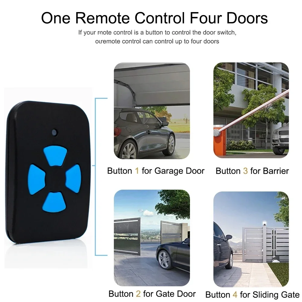 Imagem -06 - Clone-controle Remoto Multifrequencial em 280868mhz em Abridor de Porta de Garagem 433mhz Comando Duplicador de Código Variável