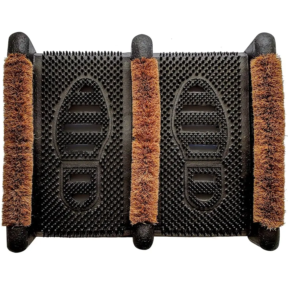 

Резиновый коврик-щетка для очистки от грязи - для очистки и удаления грязи с обуви - 2 штуки в упаковке