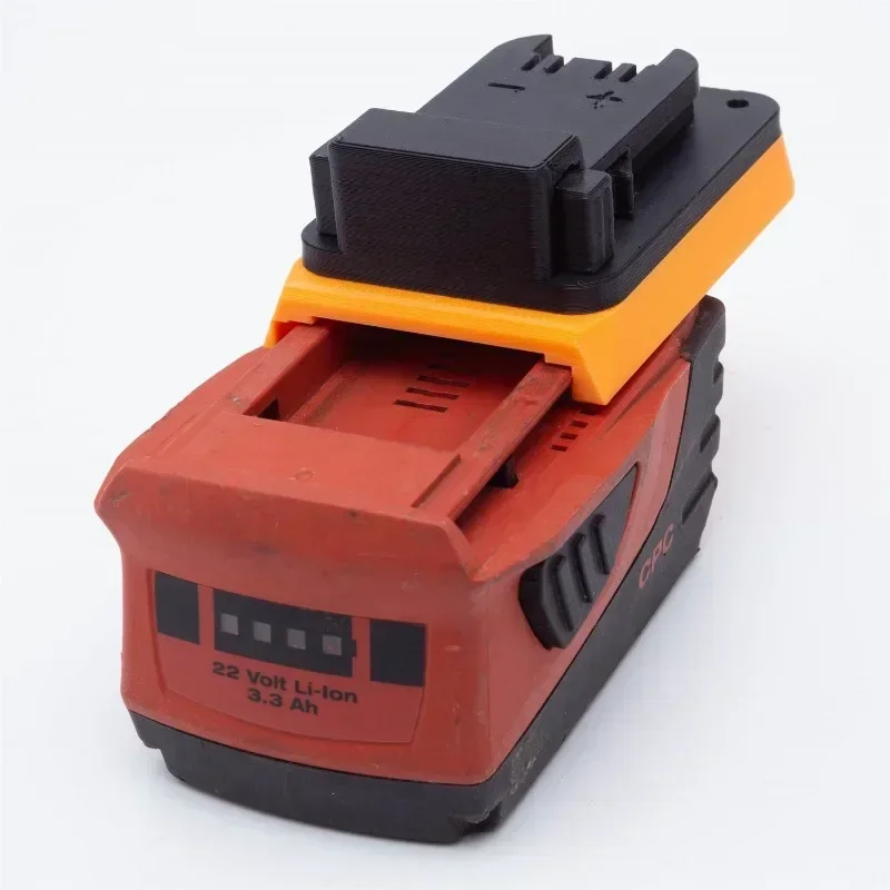 Adattatore di conversione batteria per HILTI 22V B22 CPC Li-ion a per utensili a batteria Milwaukee 18V (non includere strumenti e batteria)