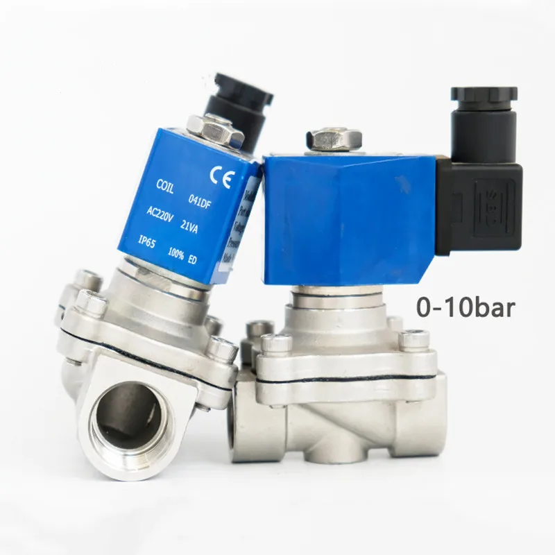 

SS304 Stainless Steel Solenoid Valve Normally Closed 1mpa Nbr Diaphragm Dn15 Dn20 Dn25 24vdc 220vac Dws-21 Series