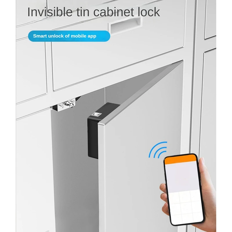 Hole-Free Drawer Lock Electronic Smart Lock Bluetooth Invisible Cabinet Lock Locker Locker Lock