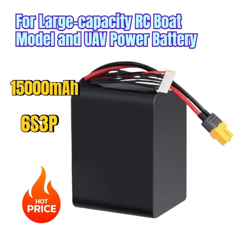 

15000mAh High-power 6S3p for Large-capacity RC Boat Model and UAV Power Battery