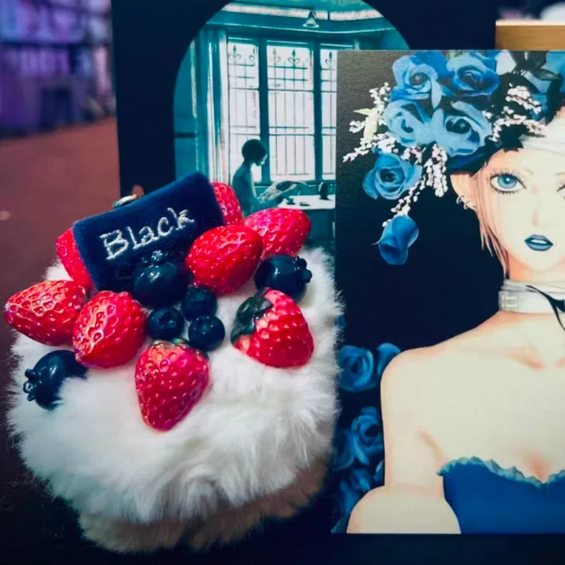 

Плюшевая игрушка NANA в стиле клубничного торта, праздничный подарок, коллекционная игрушка, аниме-атрибутика