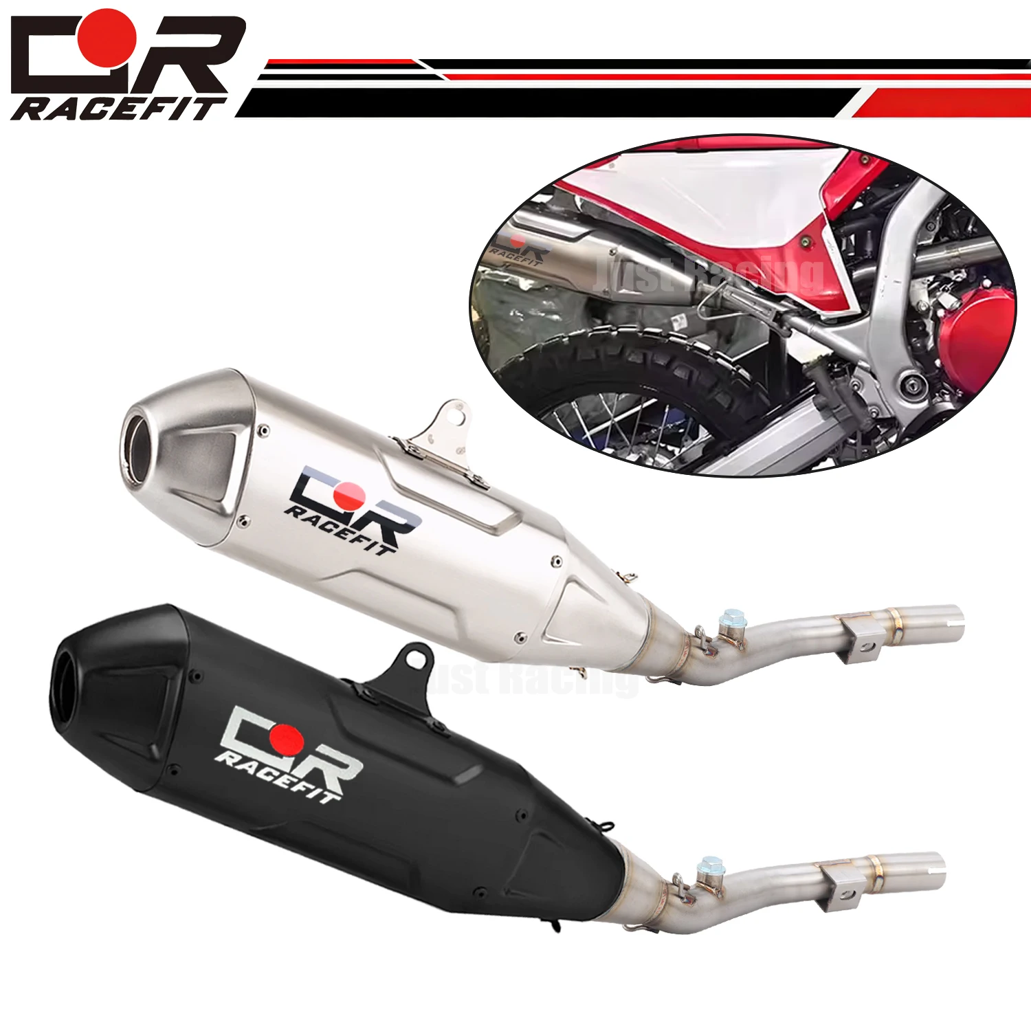 

Slip On Exhaust System Mid Link Muffler Pipe 51MM For Honda KLX230L KLX230R KLX 230L KLX 230R 2025-2025 KLX 230