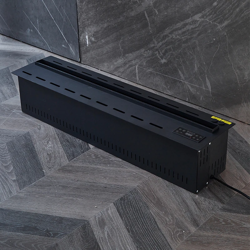 Modern Design 3D Black Electric Fireplace with Remote Control Steam and Humidifier Features for Hotel Insert Installation